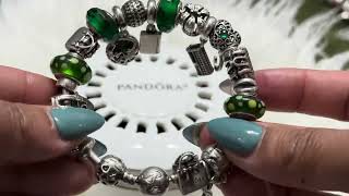 PANDORA- MY GREEN AND FAVORITE THINGS BRACELET - Requested video @cmorgan5841