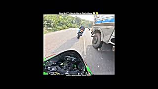 Bhai Marte Marte Bach Gaya 😱🤯#motovlog #viral #ytshorts #chapri #crash #reels #vlog