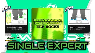 [DDR WORLD]  BRE∀K DOWN! (World Version)  [ESP - Lv.13 / 1P:NORMAL  2P:MIRROR]