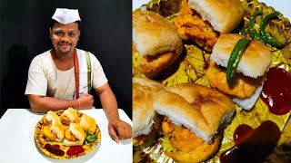 Taste the Deliciousness of Maharashtra's Famous Vada Pav ASMR  | Mumbai Style Vada Pav