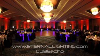 Here is how the CUBEecho RGBWA+UV can transform a room Wireless DMX Battery Powered