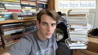 a big book unhaul | cleaning out my bookshelf