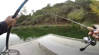 Trout Fishing Lake Temescal, Oakland, Ca - November 2023