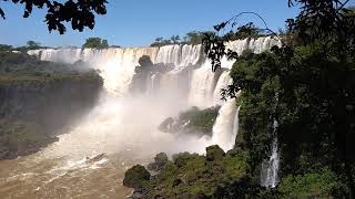 Walking around Iguazu Falls in Argentina