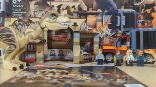 Lego Jurassic World: T. Rex & Atrociraptor Dinosaur Breakout - 76948 - Lego Review