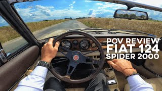 [ENG] POV ONBOARD drive review | FIAT 124 SPIDER 2000 Pininfarina 50th anniversary edition | 4K