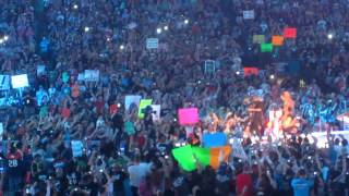 WWE Wrestlemania 28 THE Rock Entrance 1/4/2012 HD Miami Florida