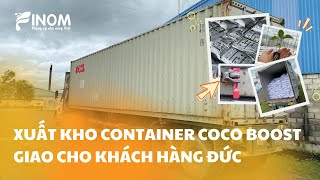 Xuất kho container mụn dừa ươm cây COCO BOOST giao cho khách hàng Đức