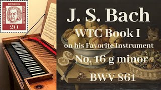 J. S. Bach on clavichord: WTC I Prelude and Fugue No. 16 in g minor (WTK I g-moll) BWV 861