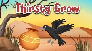 Thirsty Crow | Moral Story | Short Story for Kids | English Story | Cartoon Story