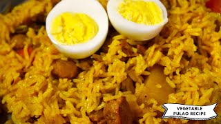 Easy & Flavorful Vegetable Pulao Recipe -One-Pot Veg Pulao for Lunch & Dinner - Quick & Healthy Meal