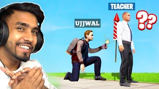 Troll My School Teacher With Booms & Firecrackers | TECHNO GAMERZ