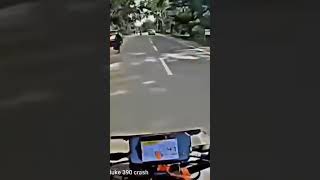 ktm Duke 390 crash with uncle 😔😒🥺😱 #ktm.#duke #390 #crash #accident #uncle #bike