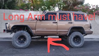 Jeep Cherokee Long arm DIY brackets.