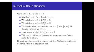 Minimieren mittels Fibonacci Suche