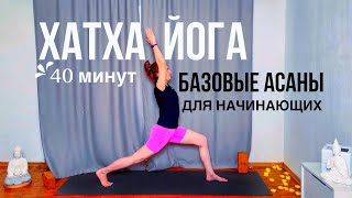 Хатха Йога для начинающих  | йога базовые асаны | йога 40 минут