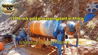 5TPH Rock gold processing plant