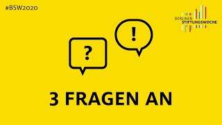 3 Fragen an Steffen Schröder, Geschäftsführer der Bürgerstiftung Berlin