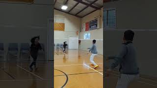 #shorts What an epic badminton rally by 10yrs Mei Linh vs Dad