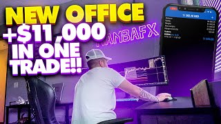 How I made $11,000 in 1 GOLD Trade + NEW Office Tour!!