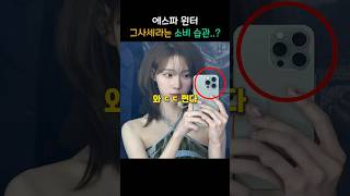 에스파 윈터 그사세라는 소비 습관..?