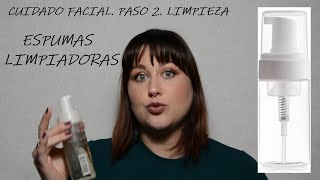 PASO 2 DEL CUIDADO FACIAL. ESPUMAS LIMPIADORAS CON ESPUMADOR