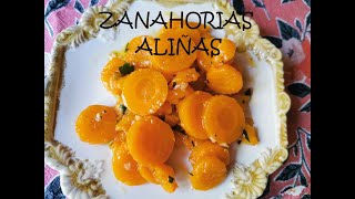 APERITIVO DE ZANAHORIAS ALIÑAS | Rica receta vegana