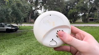 Smash Brand New Smoke Detector