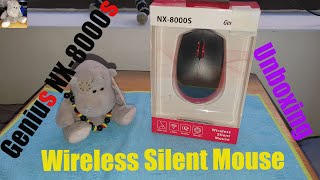 Genius NX-8000S USB Wireless Red Silent Mouse Unboxing