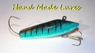 4 Bass on Hand Made and Hand Painted Lures