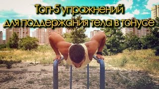 Топ-5 упражнений для поддержания тела в тонусе - видеоурок