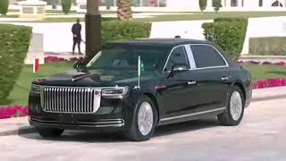 Saudi Royal Guard On Horses Escorts Chinese President Xi’s Car To The King’s Palace