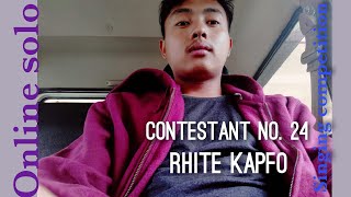 contestant no. 24 ( Rhite kapfo) online solo Singing competition #tenyidie or #chokri