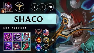 Shaco Support vs Nami: Rampage - NA Grandmaster Patch 14.22