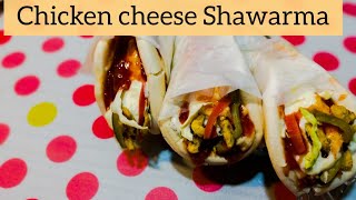 Chicken Cheese Shawarma Recipe | Home Made Chicken Shawarma Recipe By Food Furious