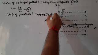 Motion of a Charged Particle in a Uniform Magnetic Field