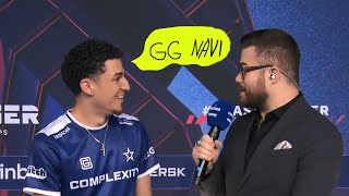 EMOTIONS after losing new NAVI vs COMPLEXITY Blast Premier Fall Groups B 2022