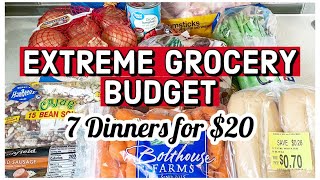 EXTREME GROCERY HAUL AND MEAL PLAN | Extreme Grocery Budget Challenge