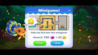 Fishdom solitaire gameplay level 30 minigame