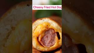 Cheesy Fried Hot Dog🌭#shorts #Hotdog #cheesy #creative #food #trending #trendingshorts #recipe