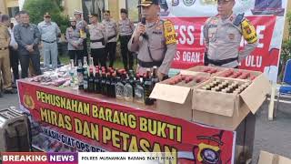 POLRES MUSNAHKAN BB MIRAS