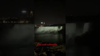 Canada 🇨🇦 Niagara falls night views #shorts #canadalife #canadaniagara #arabic #music