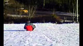 Sledging in Bideford - Northam Hill