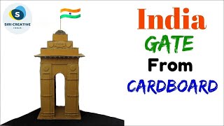 India Gate Model with Cardboard | Craft Ideas For Indian Independence Day | DIY Cardboard India Gate