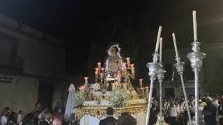 Discurrir Virgen de Cuatrovitas por su plaza 2021. Bollullos de la Mitación.