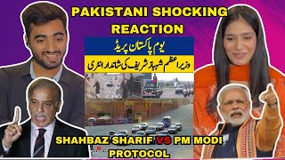 INDIAN 🇮🇳 PM MODI VS PAKISTANI 🇵🇰 PM SHAHBAZ SHARIF PROTOCOL COMPARISON | PAKISTANI REACTION