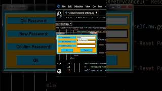 Reset New Password👌| Python #tkinter #coding