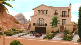 Let's Build a MEDITERRANEAN FAMILY VILLA \\ Sims 4 Speed Build