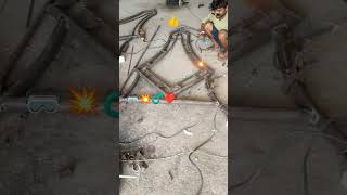 making a jhula 🥽♂️❤️❤️#lethmachine #constrction #bhojpuri #iron#metal#shorts