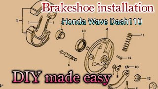 DIY Brake Shoe Installation Made Easy on Brake Panel of Motorcycle